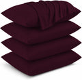 Burgundy Pillow Cases 4 Pack