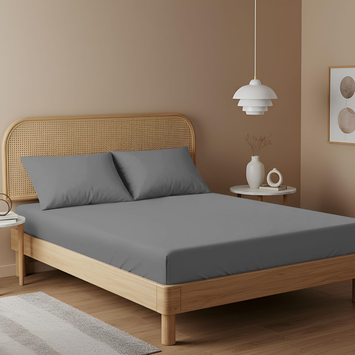Grey Fitted Sheet