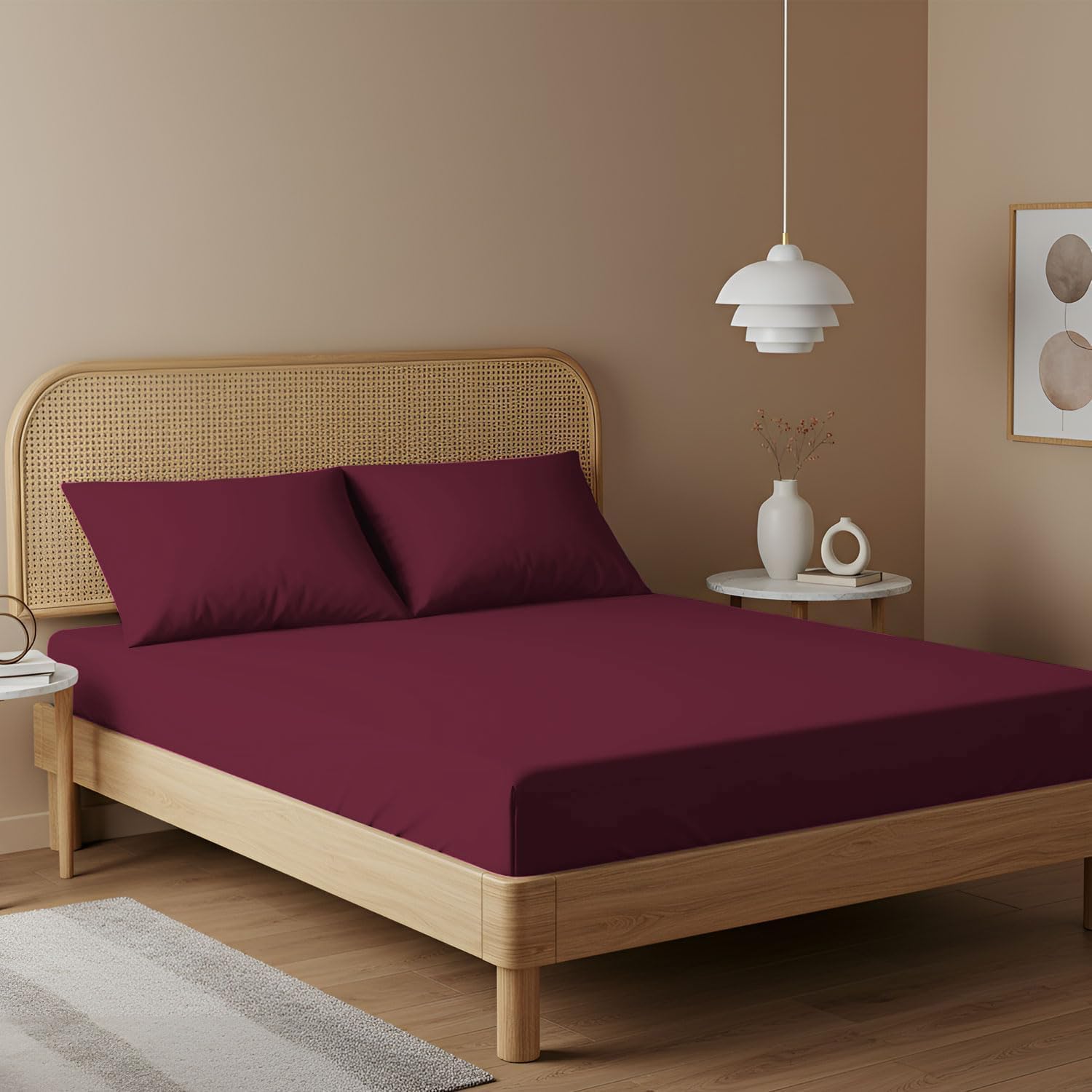 Burgundy Fitted Sheet