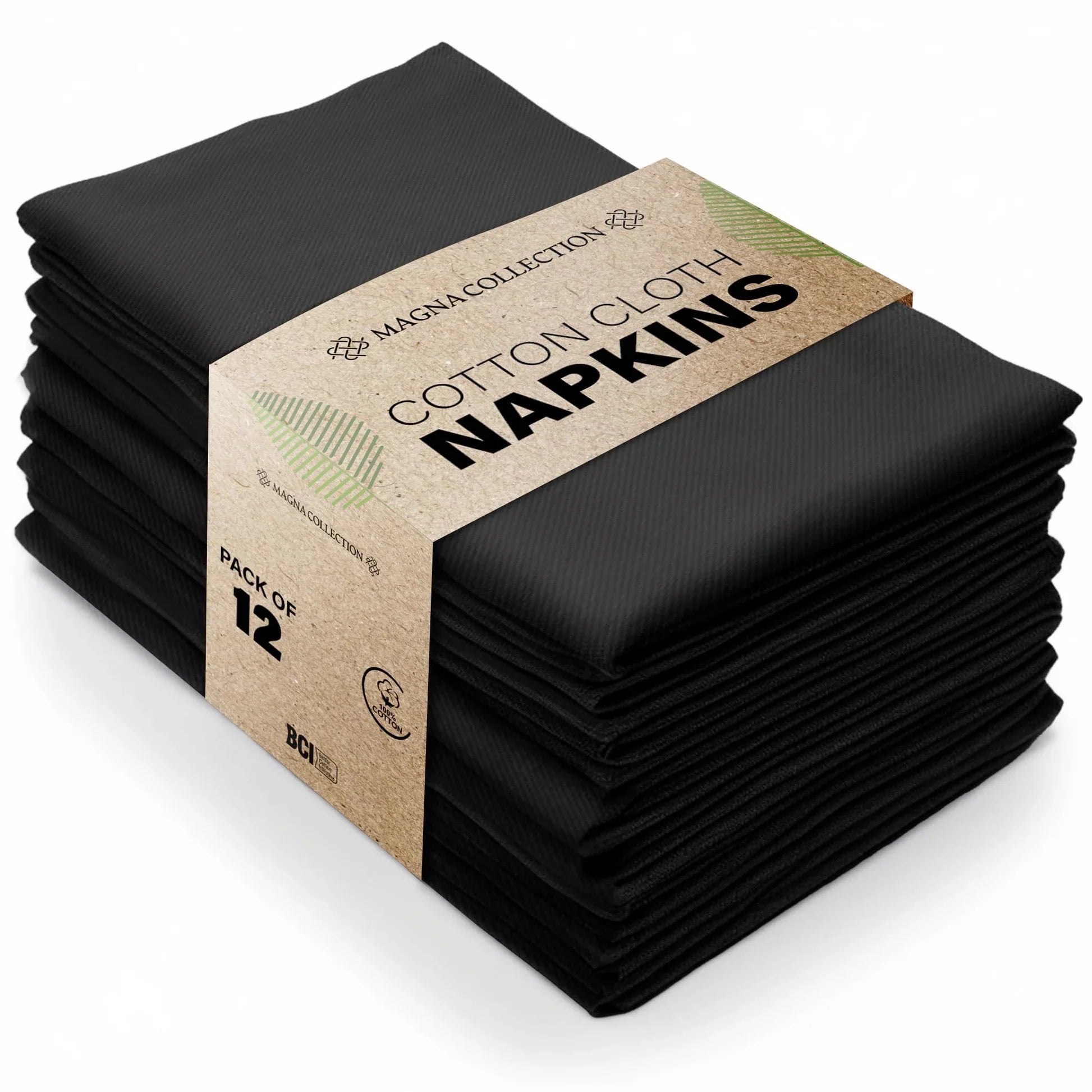 Black Cotton Cloth Napkins