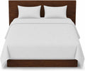 White Duvet Cover Set with Fitted Sheet & Pillowcase