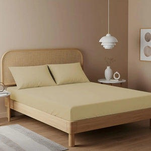 Beige Fitted Sheet Magna Collection