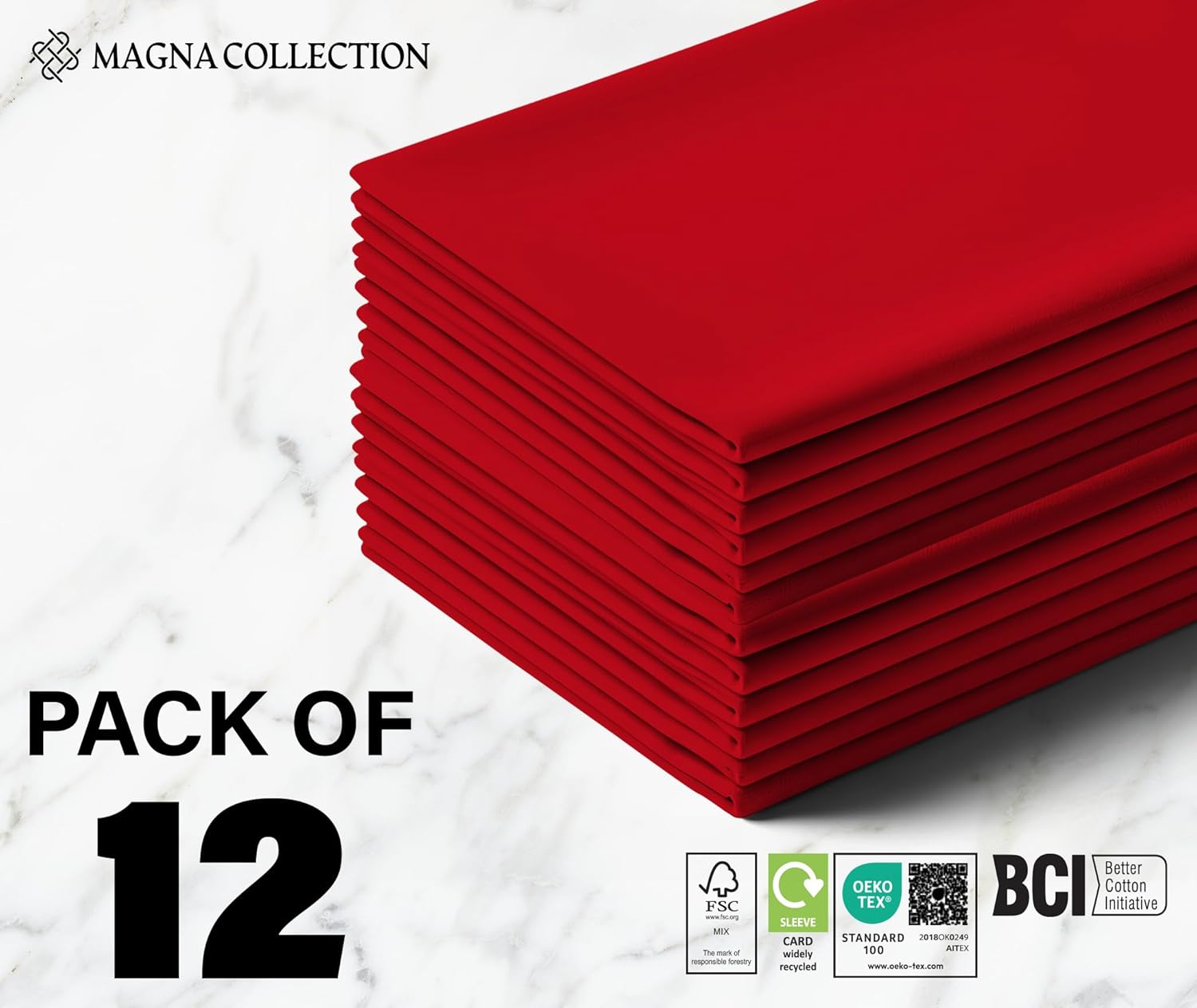 Red Cotton Cloth Napkins