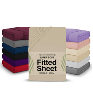 Beige Fitted Sheet Magna Collection