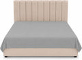 Grey Flat Bed Sheet 254 x 178 cm Soft Brushed Microfibre