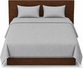 Grey Duvet Cover Set with Fitted Sheet & Pillowcase