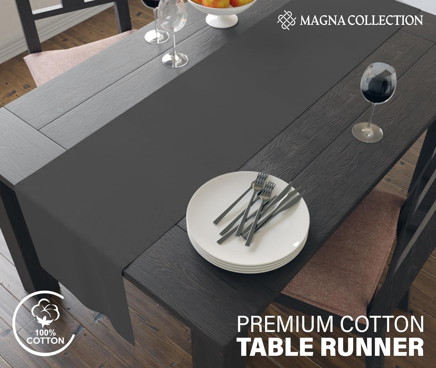 Charcoal Table Runner